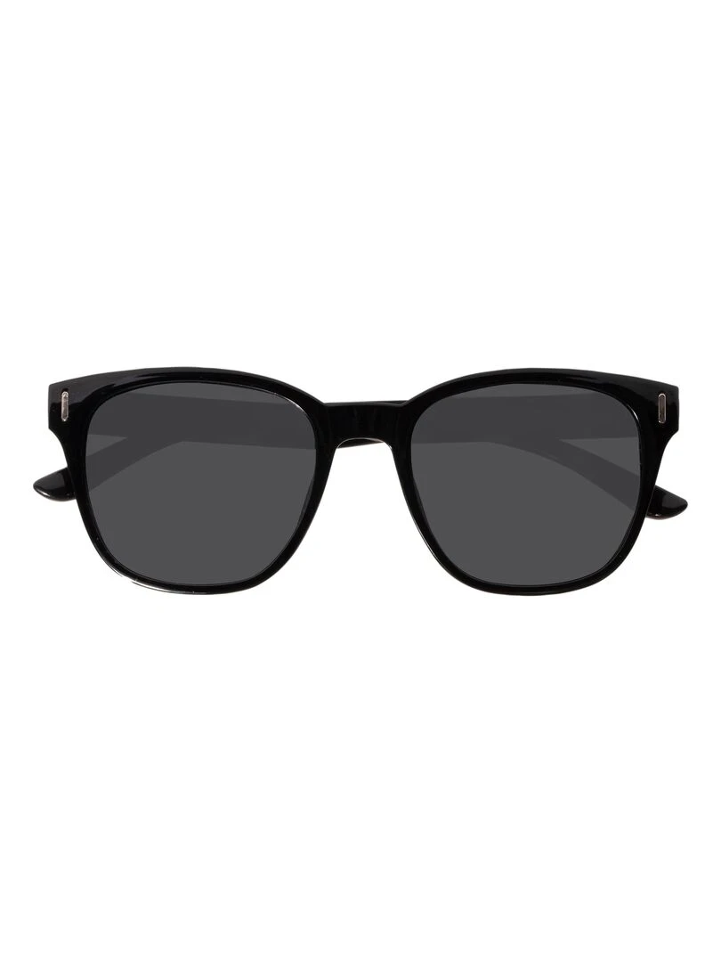 Lunettes de soleil Mixte Rectangulaires Noir Noir