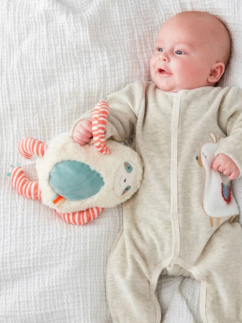 Peluche Veloudoux 25cm Moris   Beige