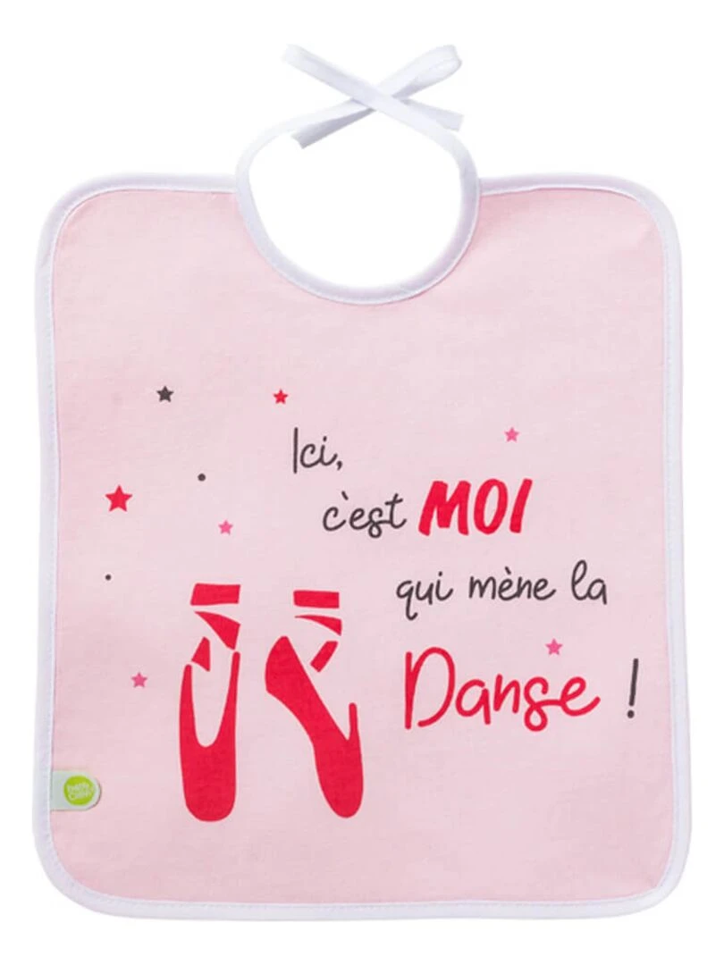 Lot de 3 bavoirs Danse  Patin  Poney   6 mois   Rose