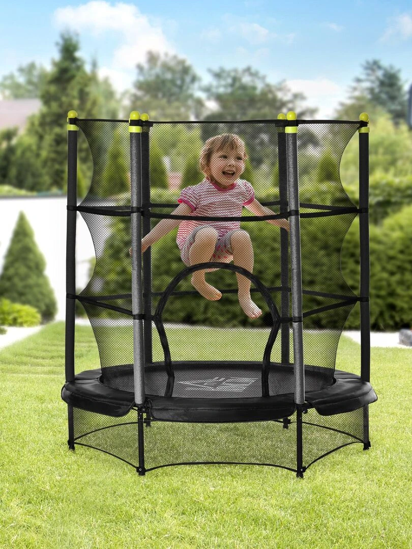 Trampoline enfant tout équipé   Noir