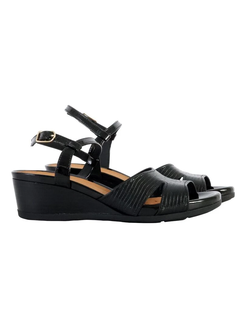Sandales Compensées à Bride Geox Marykarmen   Noir