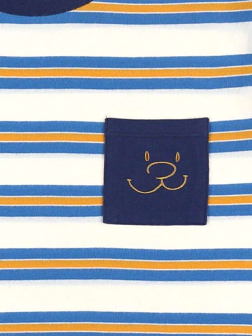 Pyjama 2 pièces papa  gris/bleu   Noukie's   Bleu