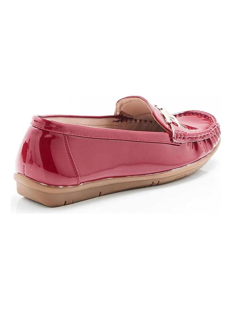 Mocassins avec boucle fantaisie   Damart   Rouge