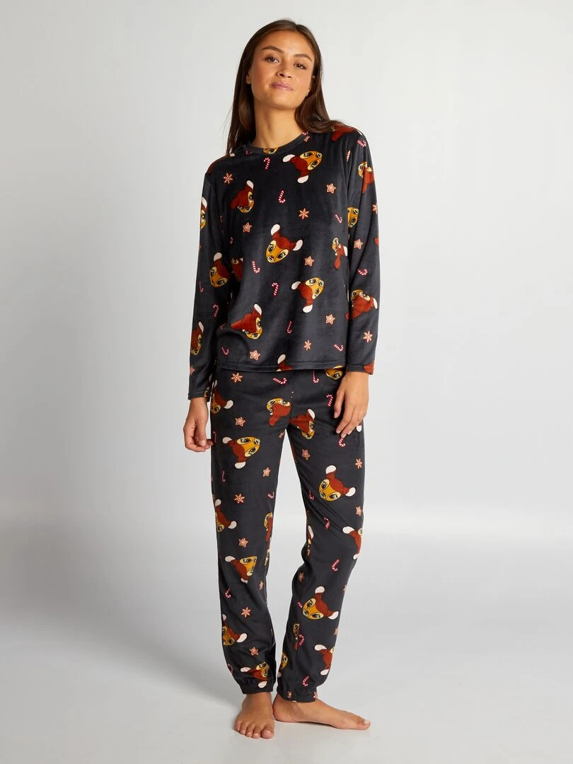 Ensemble de pyjama 'Bambi 2 pièces Gris