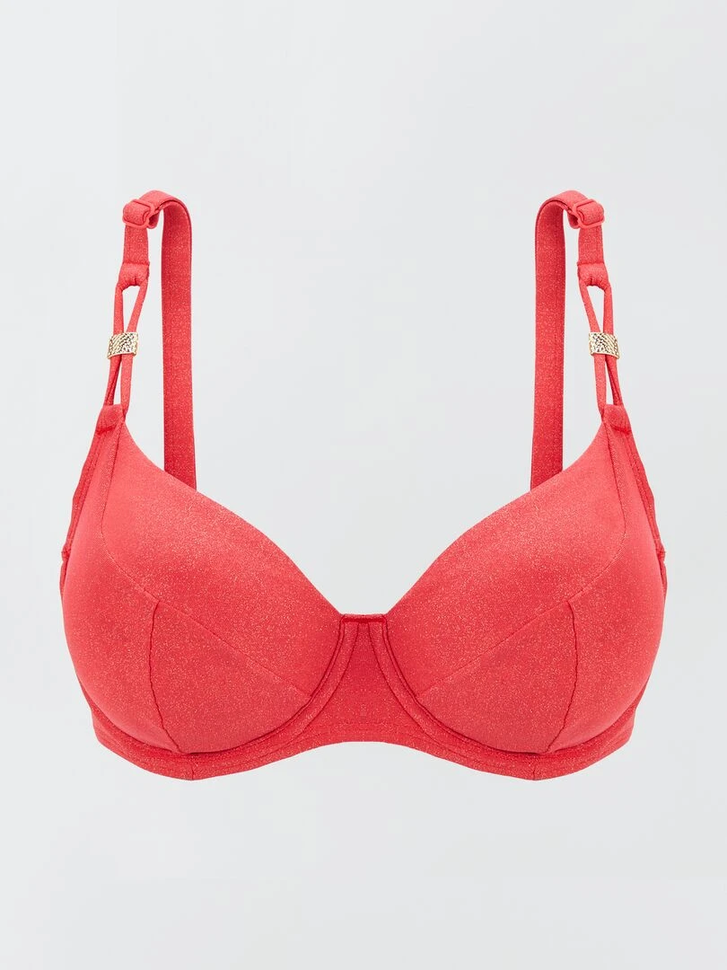 Haut de maillot de bain 'Sans complexe'   ROUGE