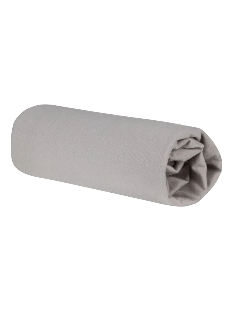 ROBA Drap Housse Extensible "Lil Planet" pour Matelas de Berceau 40x90 cm à 45x90 cm   Gris Argenté   Gris