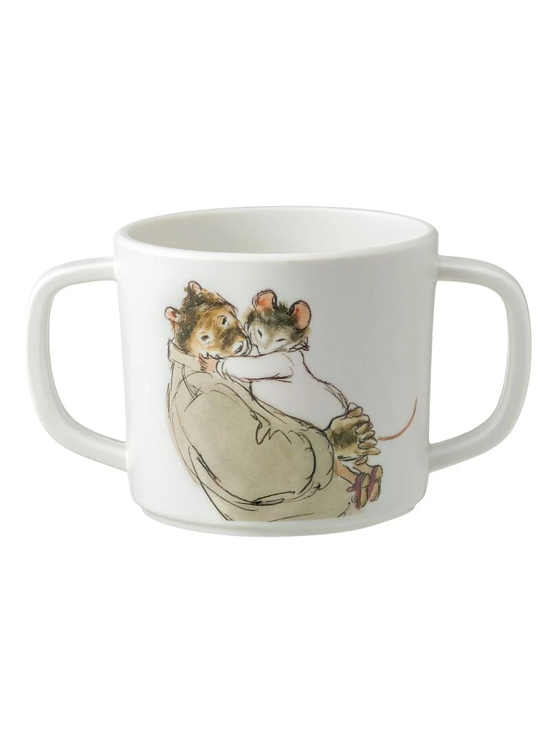 Tasse deux anses Ernest et Célestine Blanc