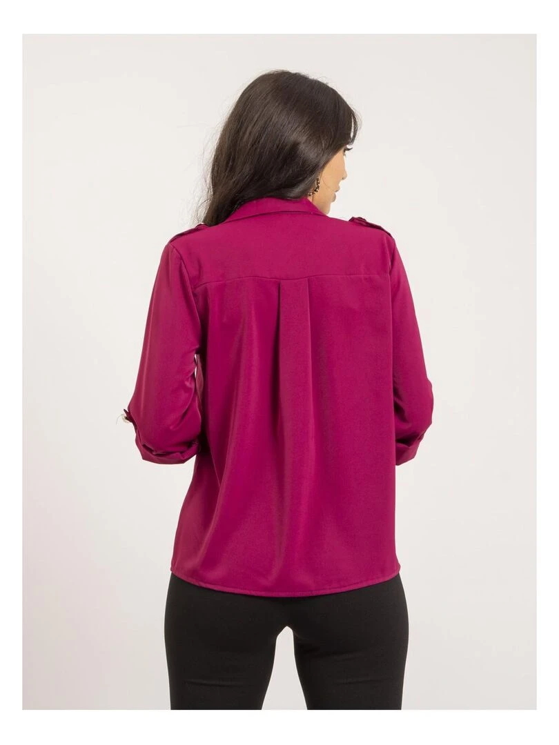 Chemise courte ORELIE Violet