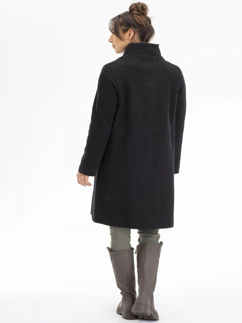 Manteau  MAELLE   Gérard Pasquier   gris anthracite