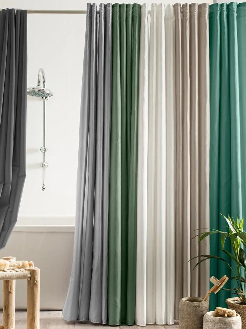 Guy Levasseur   Rideau de douche uni 180 x 200cm   Blanc