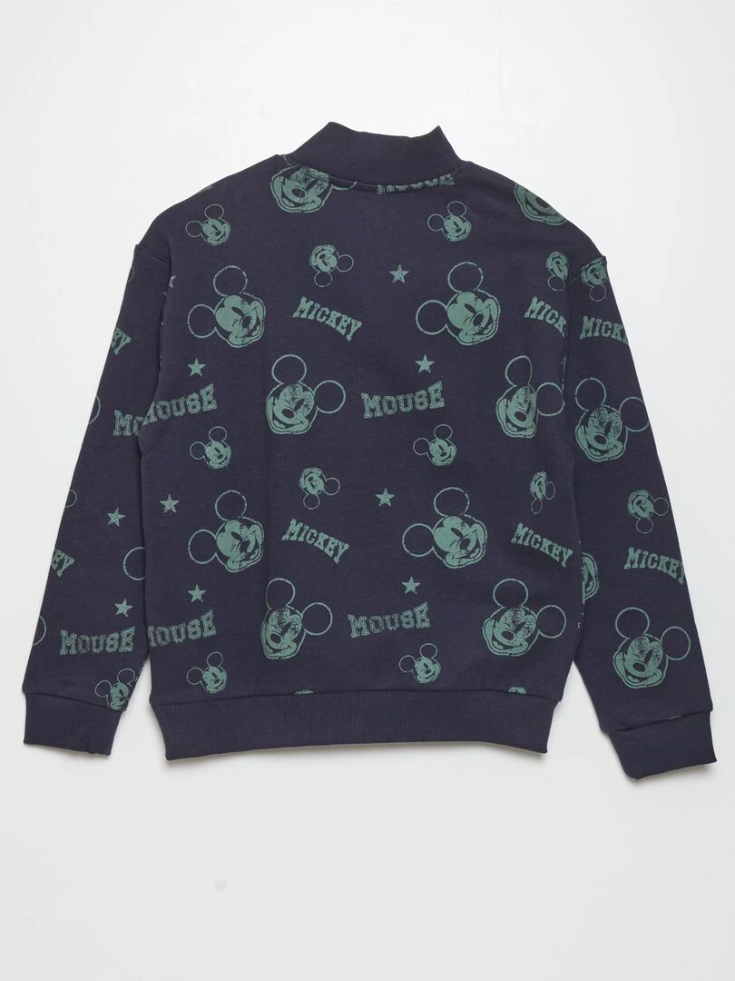 Sweat col camionneur 'Mickey'   So Easy   Bleu marine/vert