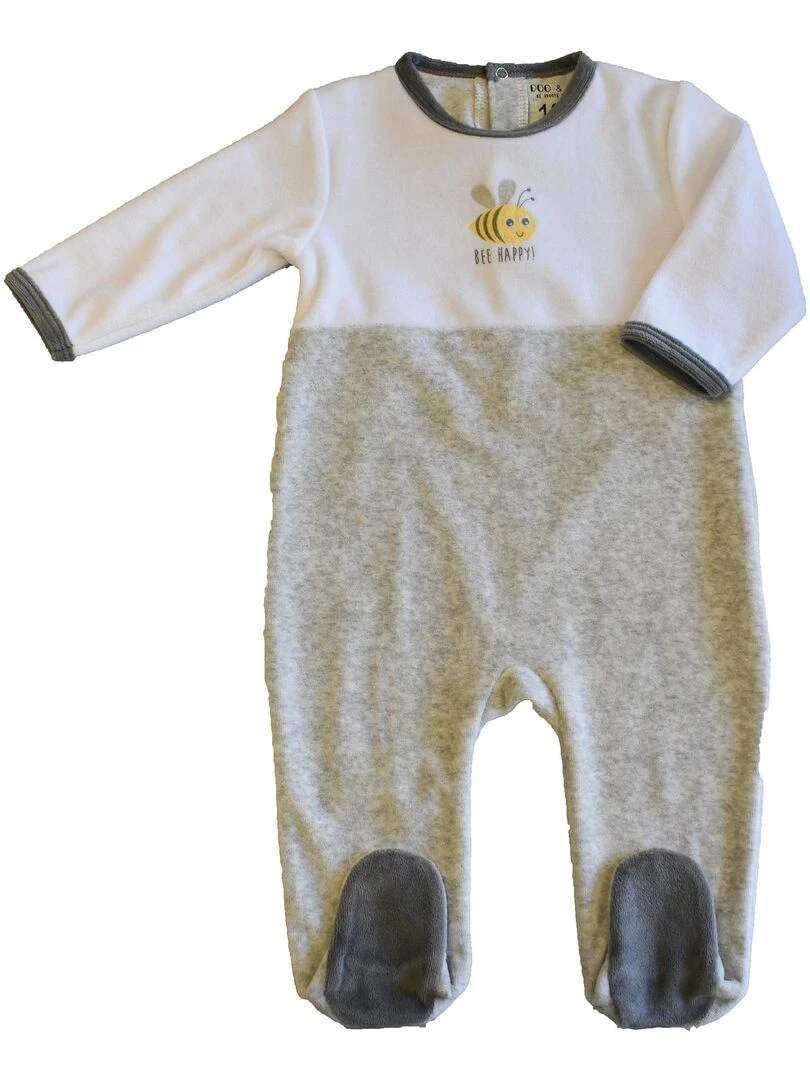 Pyjama Velours 'demain''doo&bo' Jaune