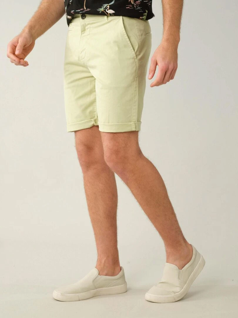 Bermuda pour homme avec poche à l'italienne 'Deeluxe'   Vert anis