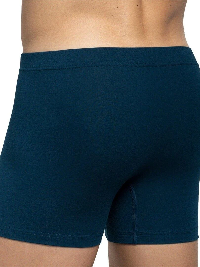 Pack de 2 boxers en coton Belmond avec ceinture tubulaire   Bleu
