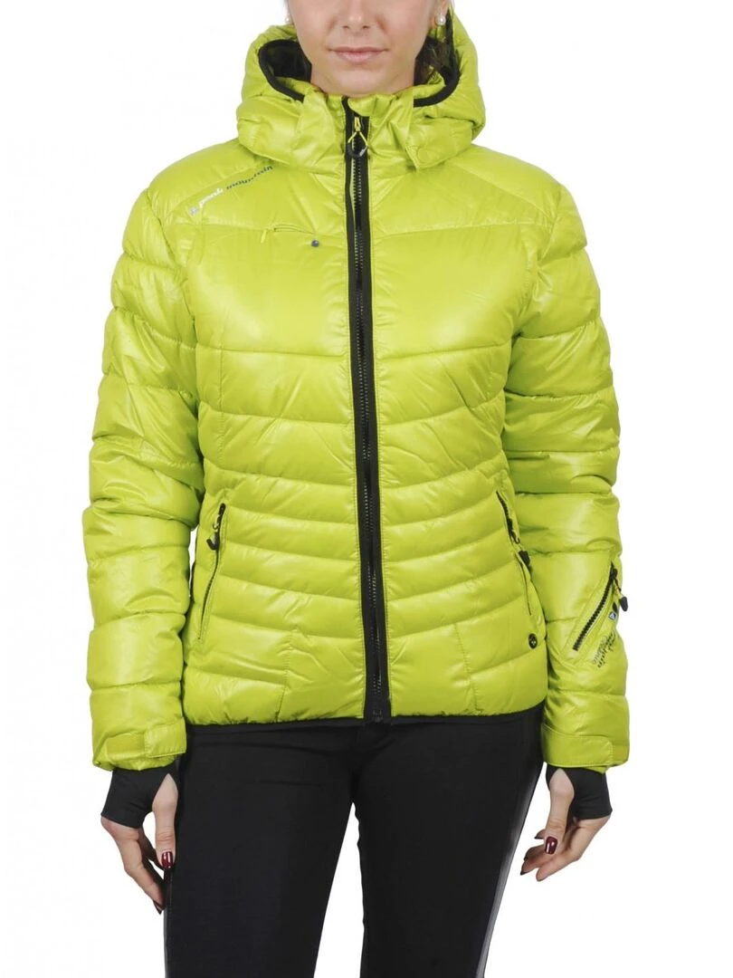 Doudoune de ski femme ALPINE PEAK MOUNTAIN Vert anis