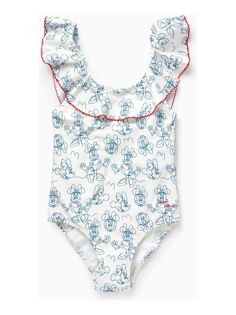 Maillot de Bain UPF80 pour Fille 'Minnie' Blanc