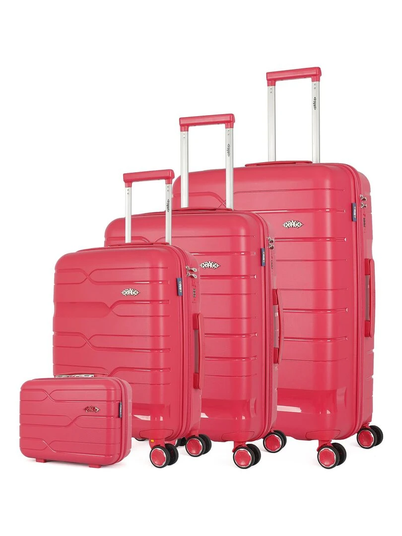 SET DE 4 PEGASE C Rose fushia