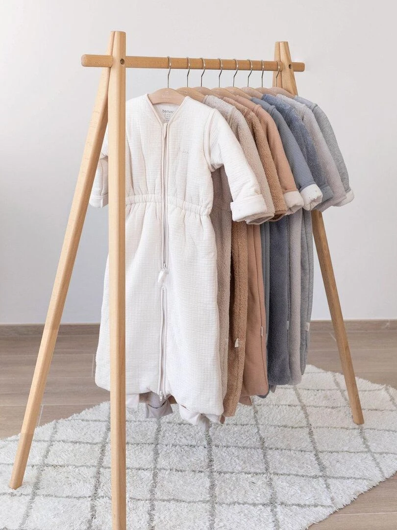 Bemini Gigoteuse jambes séparables Pady Tetra Jersey et jersey Blanc cassé