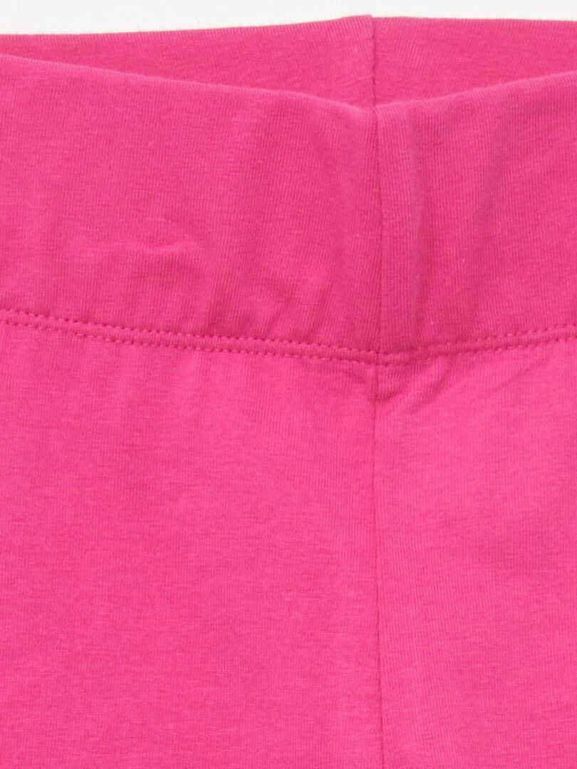 Short cycliste en coton stretch Rose