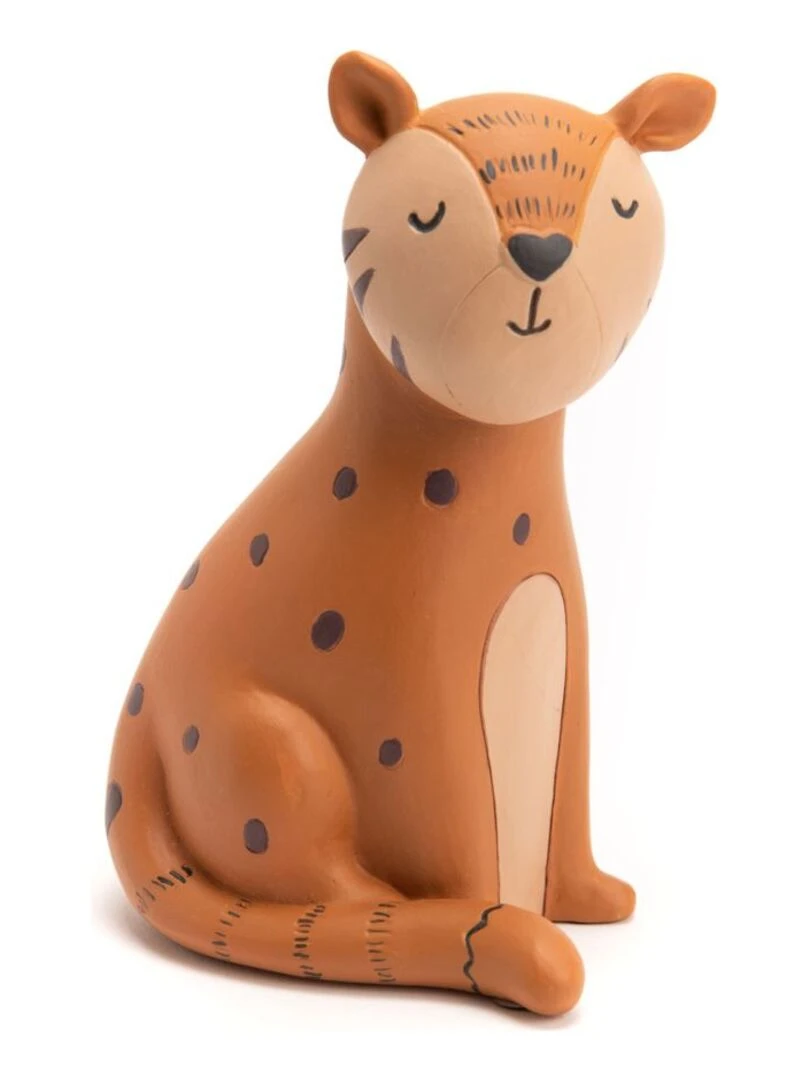 Tirelire léopard (15 cm) Marron