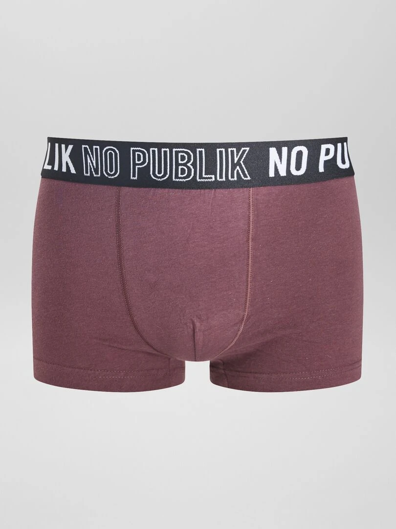 Lot de 3 boxers 'No Publik'   Noir