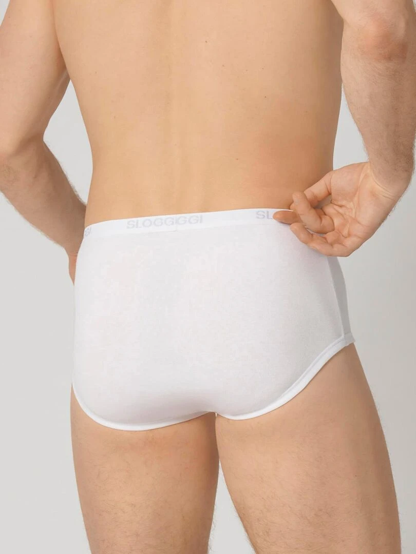 Lot de 3 slips ouverts maxi Sloggi® men Damart Blanc