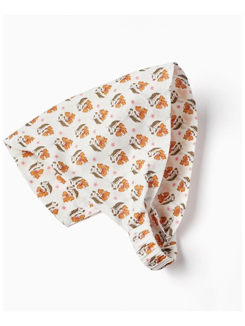 T Shirt + Short + Foulard Pour Bébé Fille   Jaune