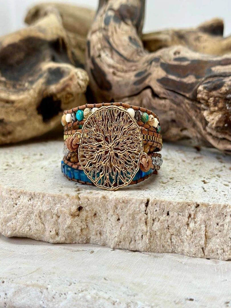 Bracelet lumière et harmonie Bleu