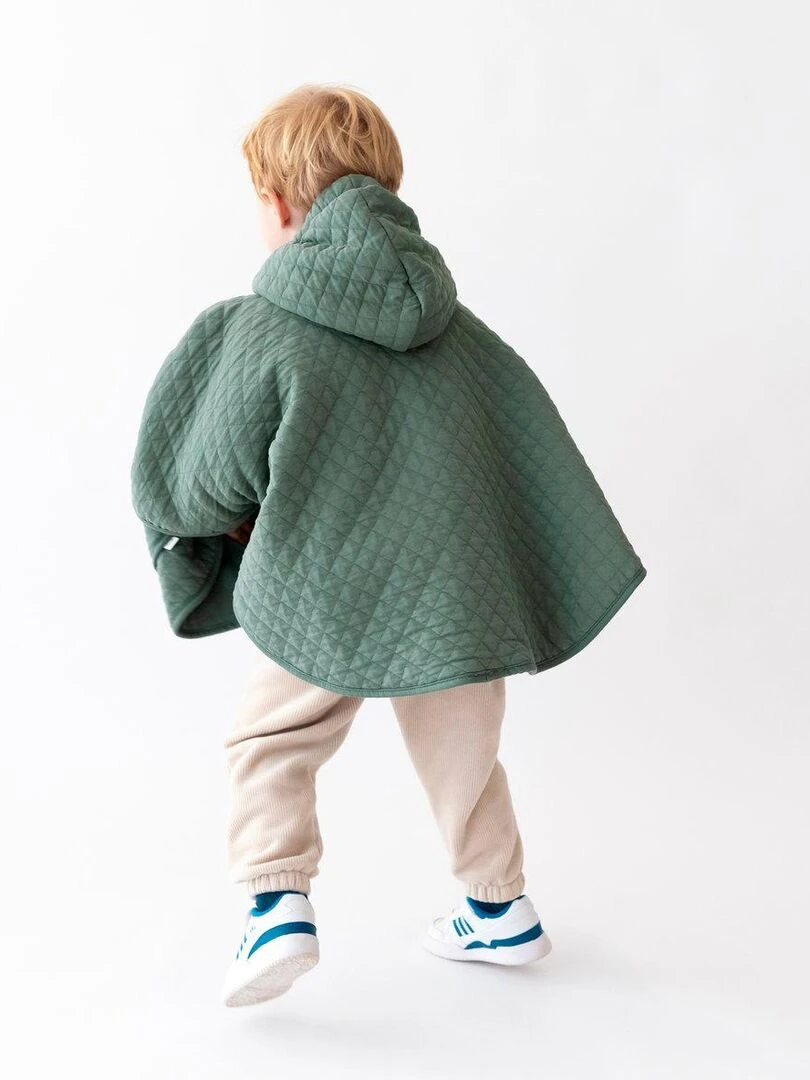 Bemini Poncho de voyage Pady Quilted et jersey   Vert