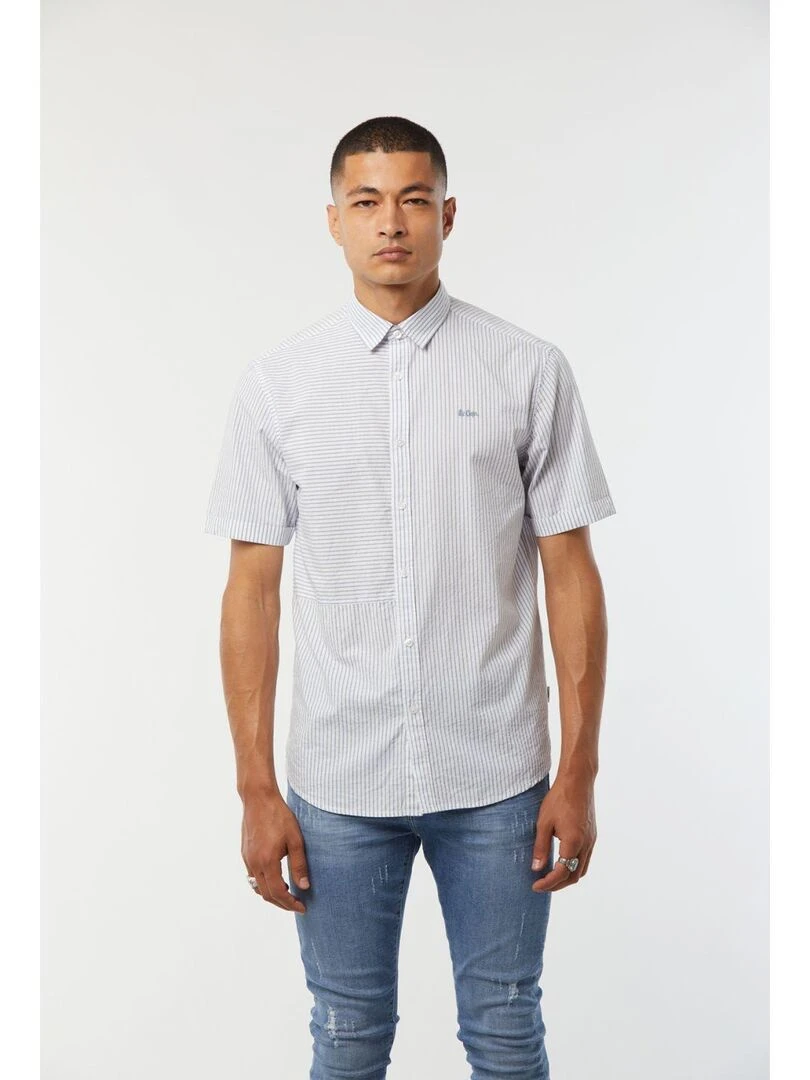 Lee Cooper Chemise manches courtes coton regular DEPIO Bleu