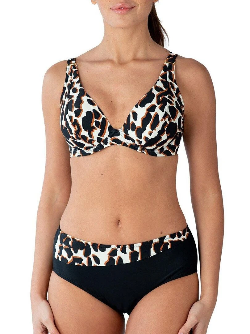 Culotte de bain taille haute Bilbao Noir