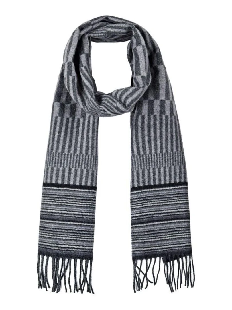 Echarpe Domino Fabriqué en France Gris