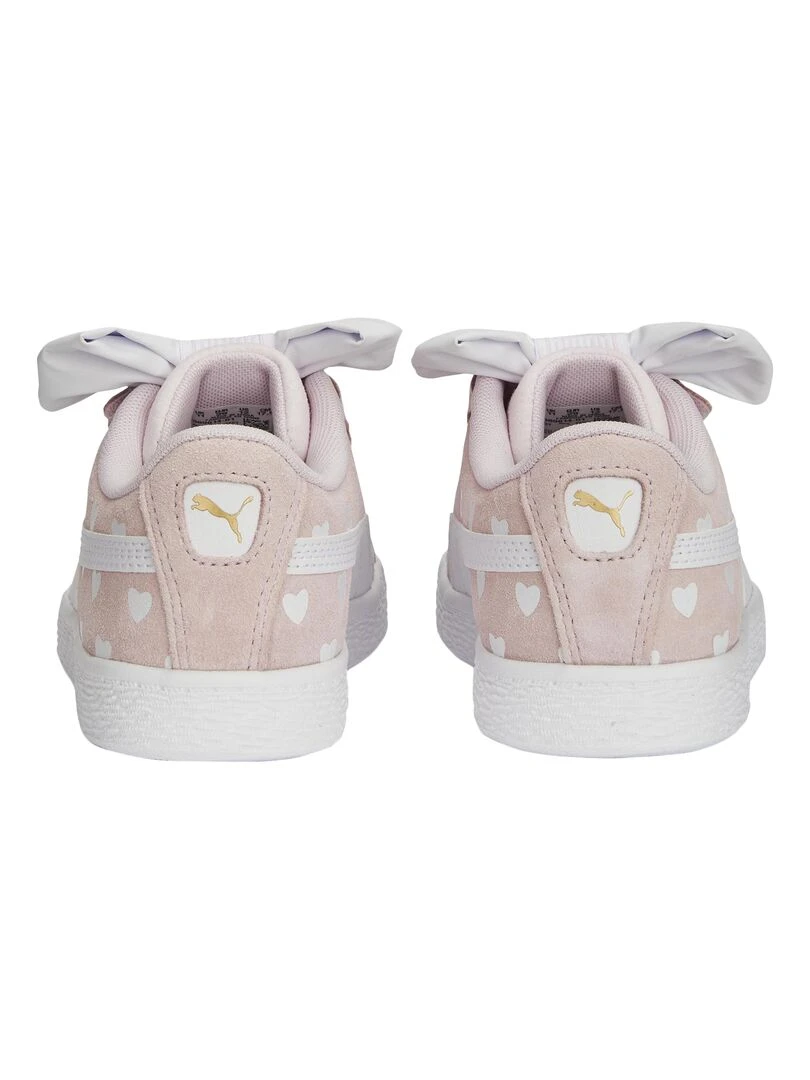 Basket Cuir Puma Enfant Suede Classic Lf Re Bow VInf   Rose