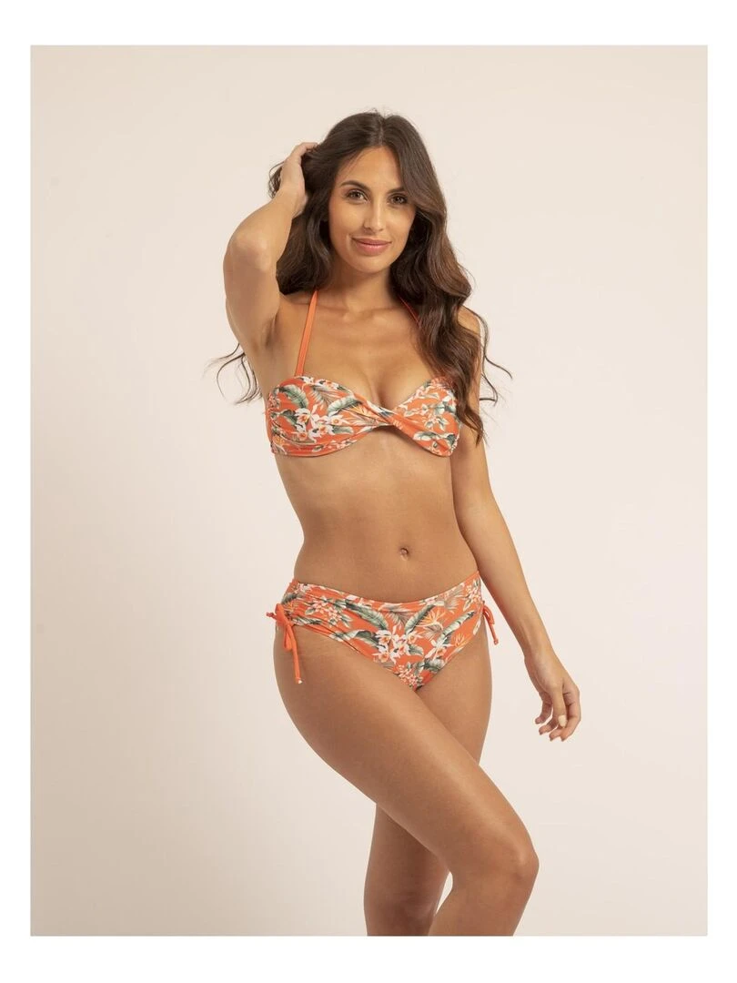 Maillot 2 pièces motifs GAVINA   Orange