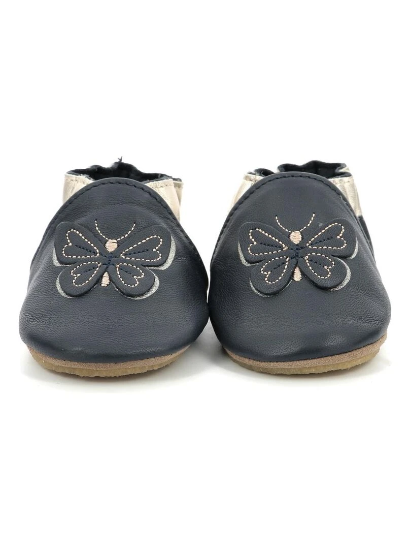 Chaussons Cuir Flyinthewindcrp   Bleu marine