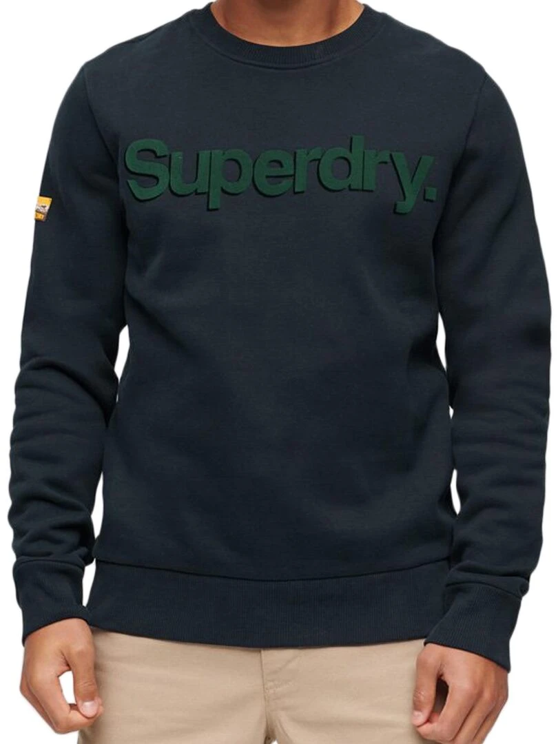 Sweat Superdry Core Logo Classic Bleu