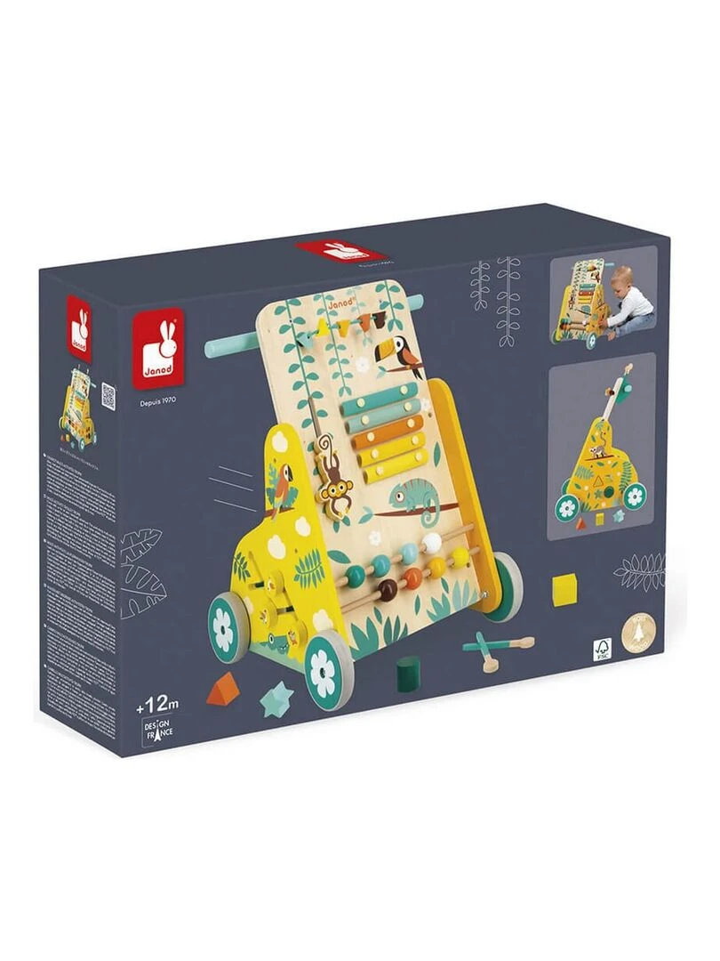 Chariot de marche multi activités en bois Tropik   N/A