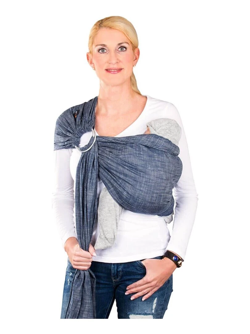 Hoppediz Écharpe de portage Ring Sling Bleu turquoise