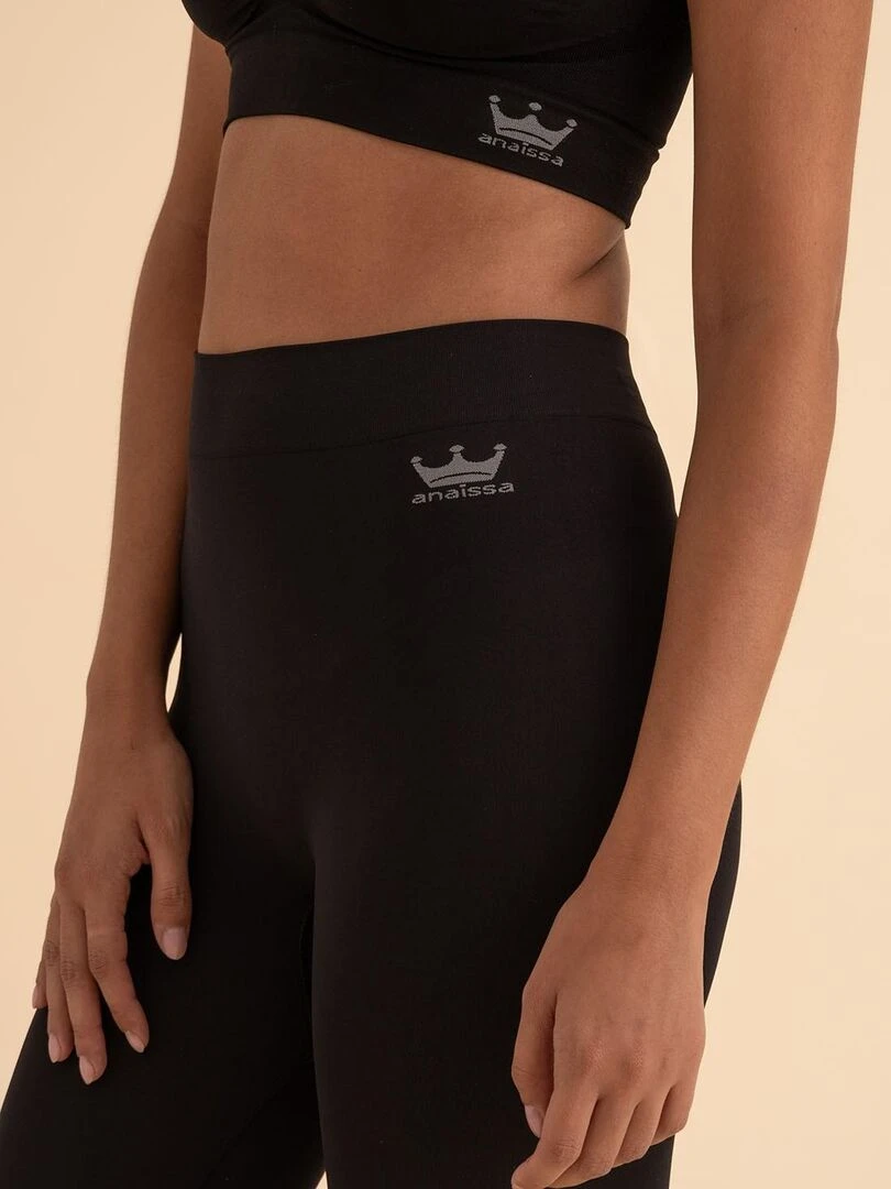 Leggings amincissants  avec fibre Emana  Noah   Noir Noir