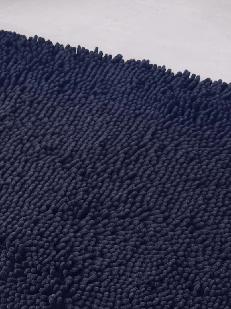 Tapis de bain mèche uni 'ESSENTIAL' 'TODAY'   Bleu marine