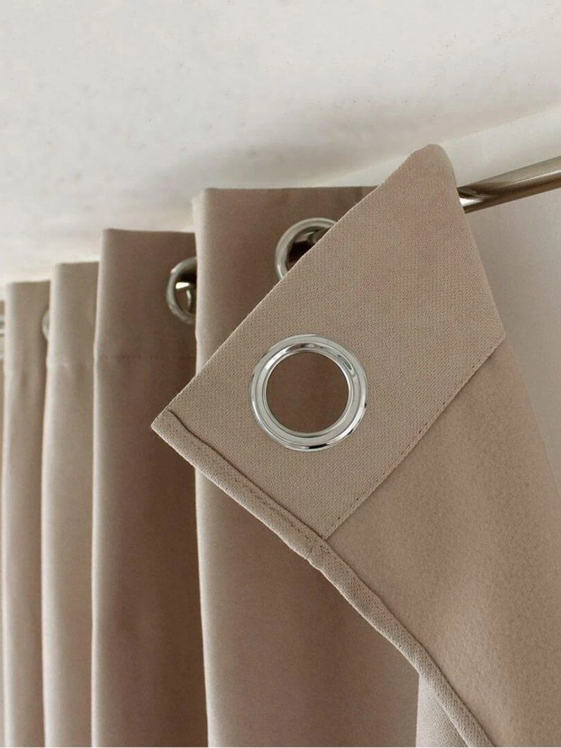 Rideau occultant thermique 140x240 Guimauve naturel   Beige