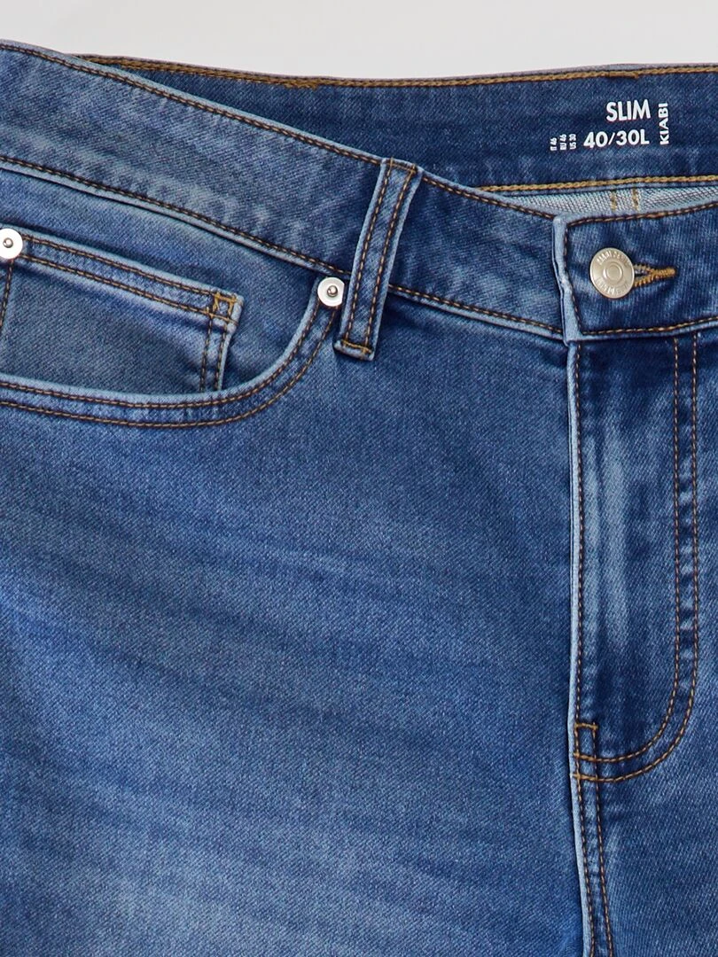 Jean slim stretch   L30   Double stone
