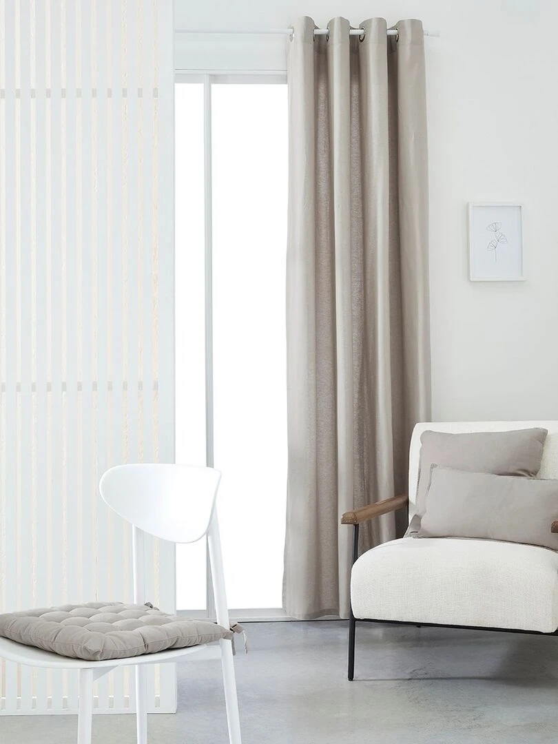 Rideau oeillets 'ESSENTIAL PANAMA' 'TODAY'   Beige
