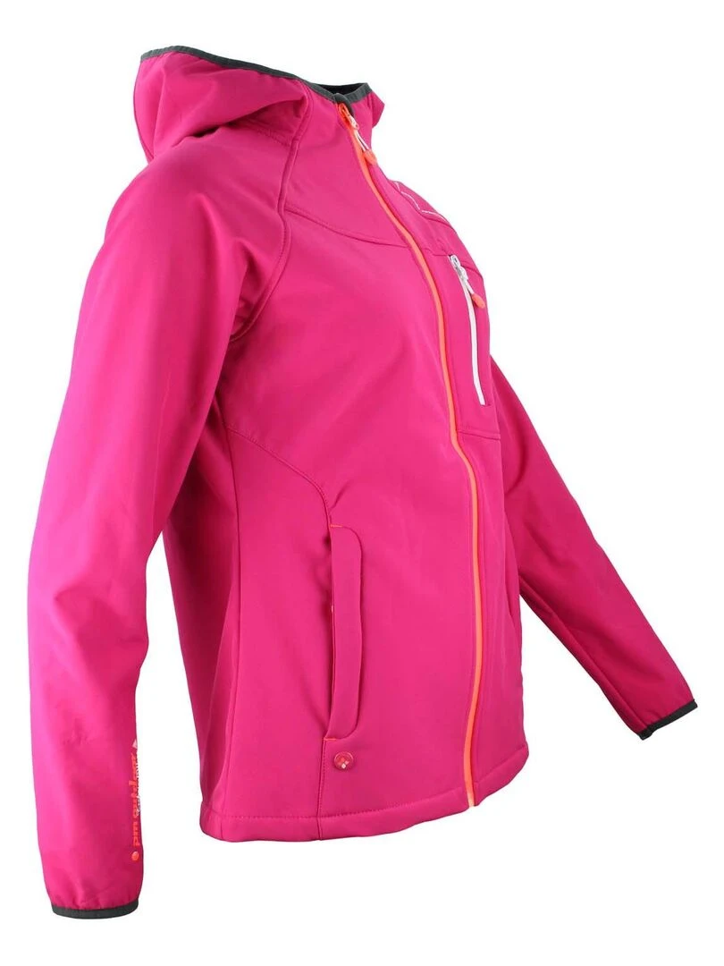 Blouson softshell femme ANSO   PEAK MOUNTAIN   Rose fushia