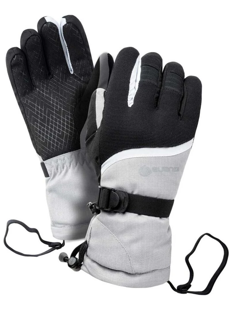 Iguana Gants de ski KANO Gris Noir Noir