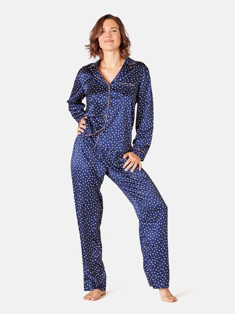 Pantalon de pyjama BROOKLYN   Pomm'Poire   Bleu