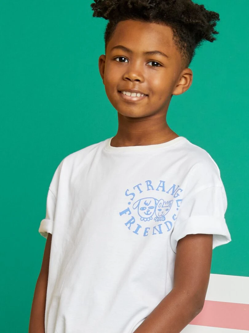 T shirt à col rond X Little Bad Wolf   Blanc