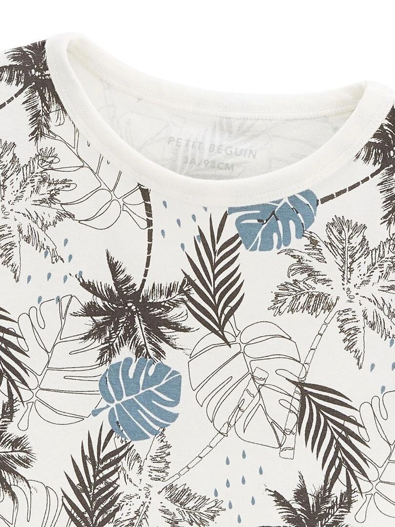 Lot de 2 t shirts enfant manches longues Tonga   Bleu