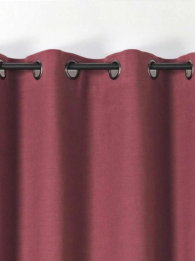 Rideau en 100% lin Libeccio Bordeaux