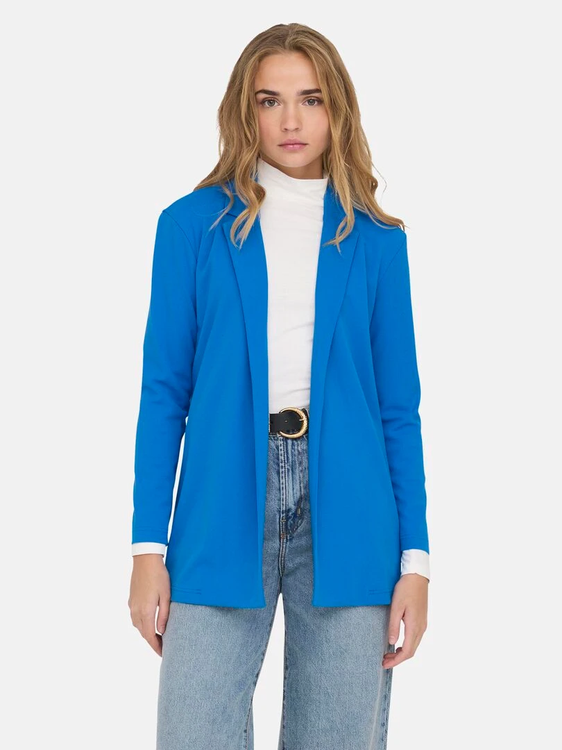 Veste blazer fluide BLEU